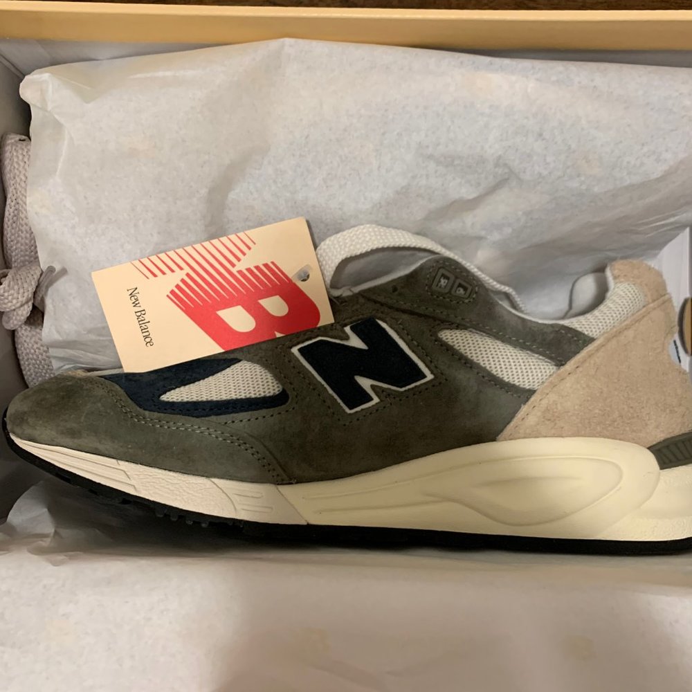 New Balance MiUSA 990v2 Teddy Santis Grey with Tan Men's 10.5 D